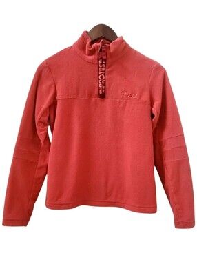Protest 164 Girls 1/4 Zip Fleece Pullover Size L Red Long Sleeve